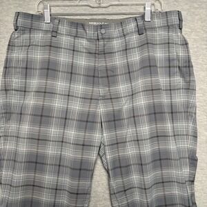 Nike Golf Plaid Performance Pants Moisture Wicking Gray performance Active 36x30